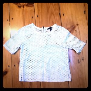 Lace Banana Republic Short-sleeved Blouse
